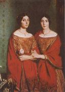 Theodore Chasseriau The Two Sisters oil painting reproduction